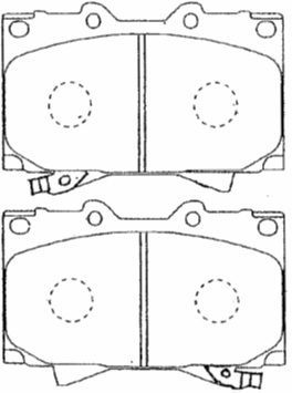 Kit de plaquettes de frein, frein à disque